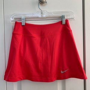NIKE bright red tennis skirt